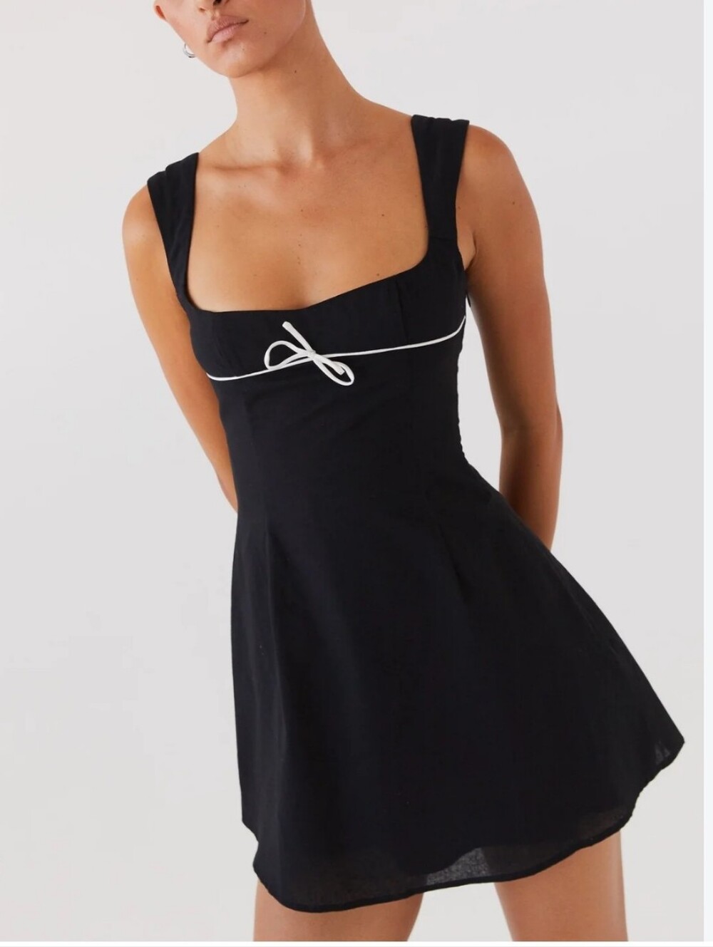 Peppermayo Cadence A-line Mini Dress In Black XS US 2